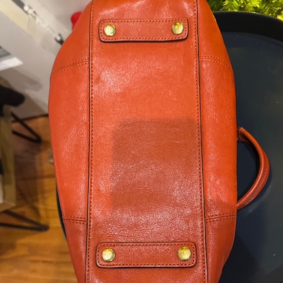 Vintage Coach Vibrant Orange Leather Satchel - Picture 5 of 5